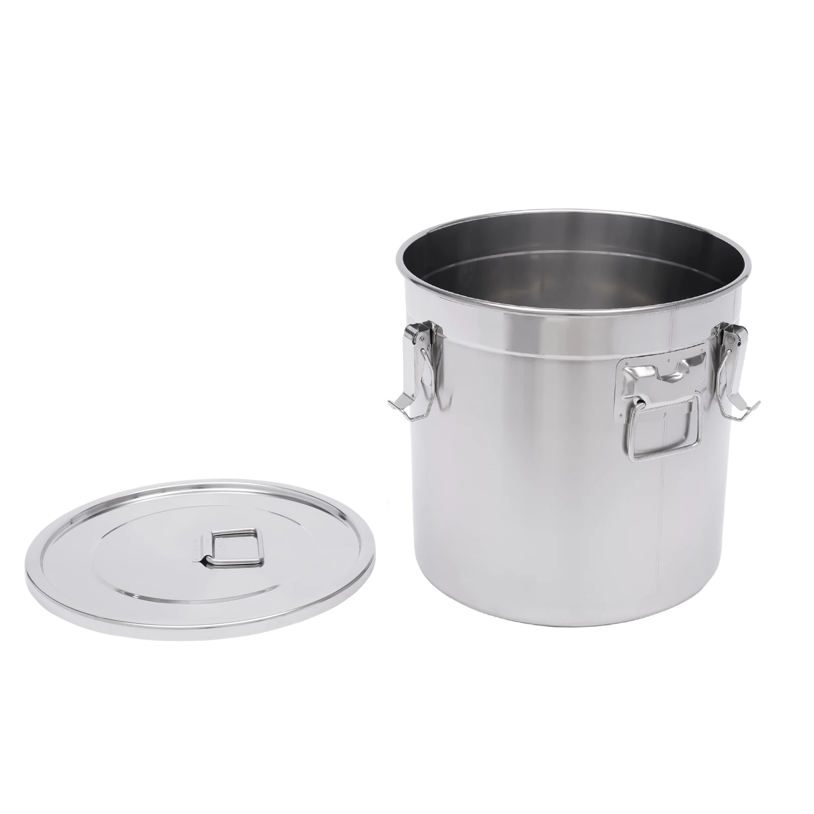 BYMAOCAR 33L Stainless Steel Airtight Canister Kitchen Storage Bucket Dry Food Container 5