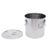 BYMAOCAR 33L Stainless Steel Airtight Canister Kitchen Storage Bucket Dry Food Container 5