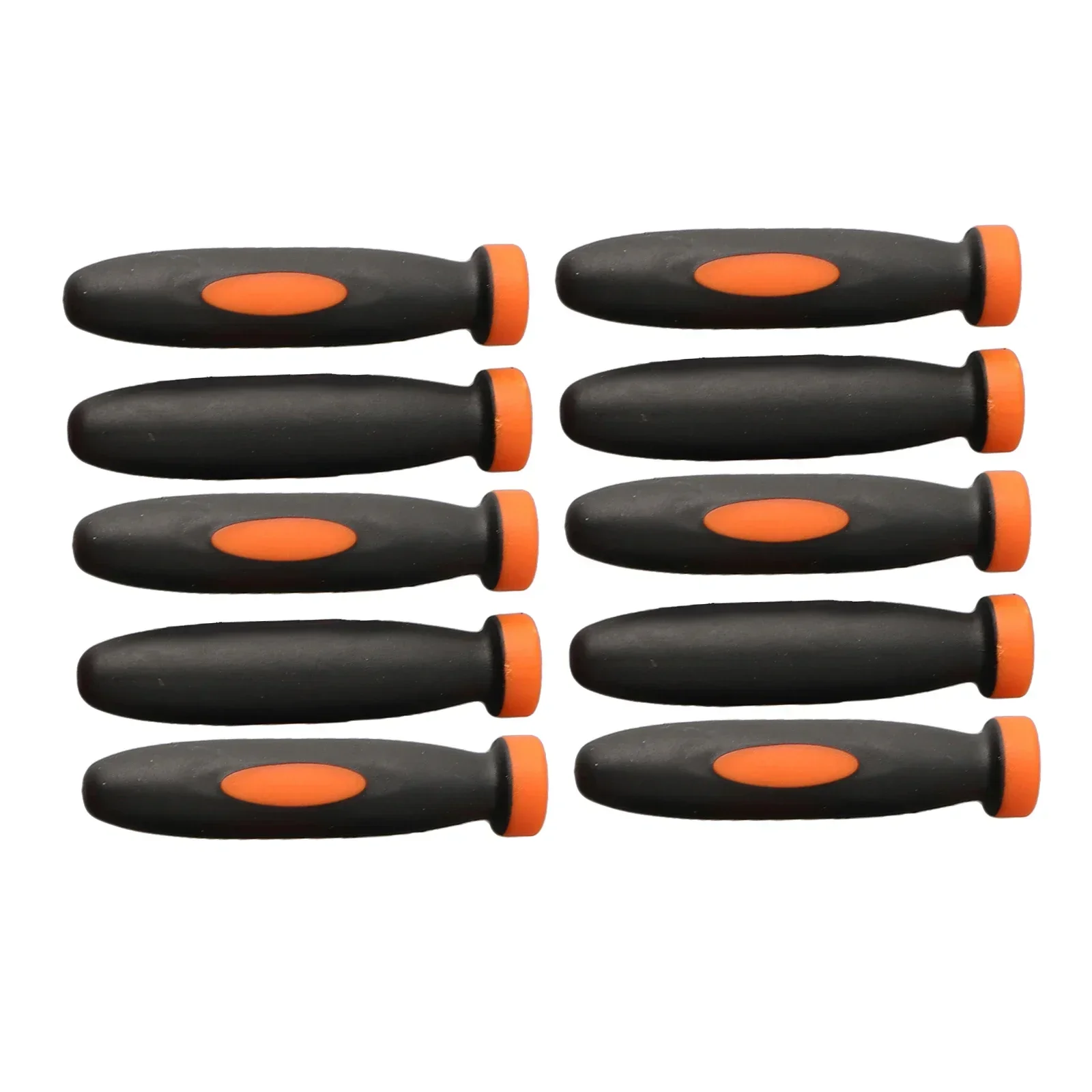 Wood File Handle 10Pcs Rubber Files Handles Files Supplies 2.36Inch 3mm Hole Diameter Wood File Handle Replacement