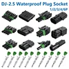5/20/100sets 2.5 GM Delphi Automotive Female Male Weather Pack Electrical Socket Plug Automobile Connectors 1 2 3 4 6Pin Way 1