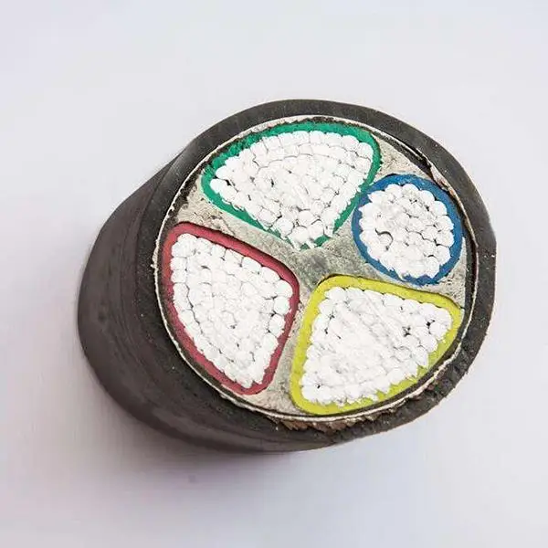 6/10(12)KV 95mm2 120mm2 150mm2 XLPE 절연 PVC 외장 단일 코어 전원 케이블 내화성, IEC60332 충족
