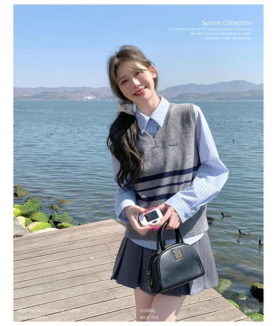 Costume Plaid Two Piece Skirt Set Skirt Outfit Yellow Plaid Jacket