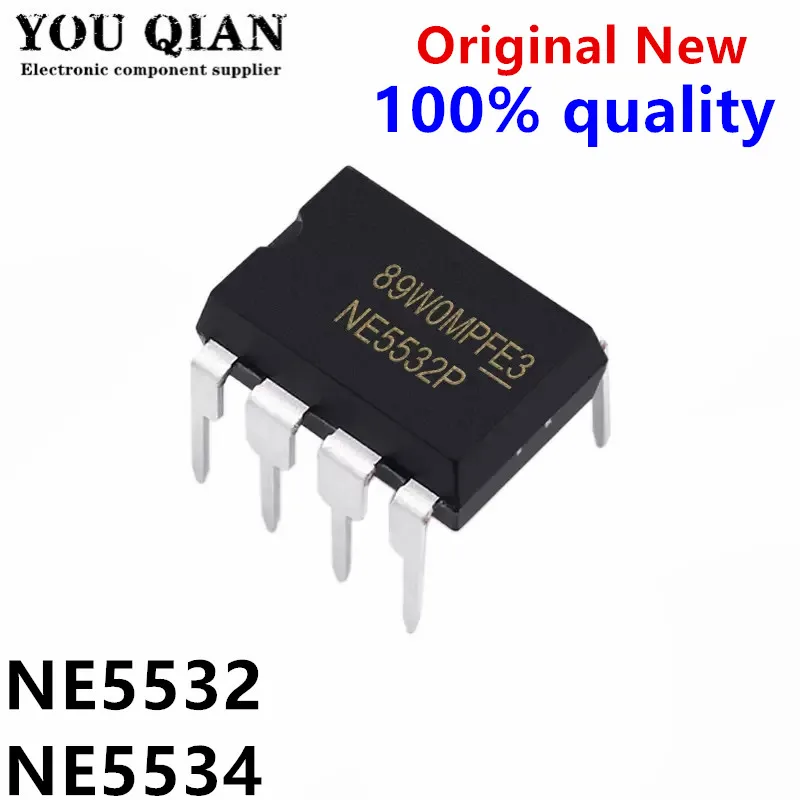 10PCS-NE5532P-NE5532DR-N5532-SOP-8-DIP8-NE5532-DIP-5532P-NE5534P-NE5534 ...