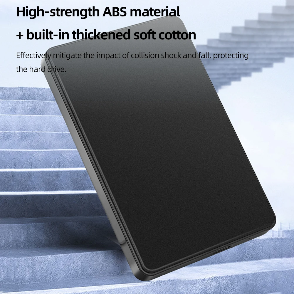 Type-C USB3.1 SATA Mobile HDD Box Transfer Speed 6Gbps External Solid State Drive Case 2.5inch for Windows/ Os /Linux System