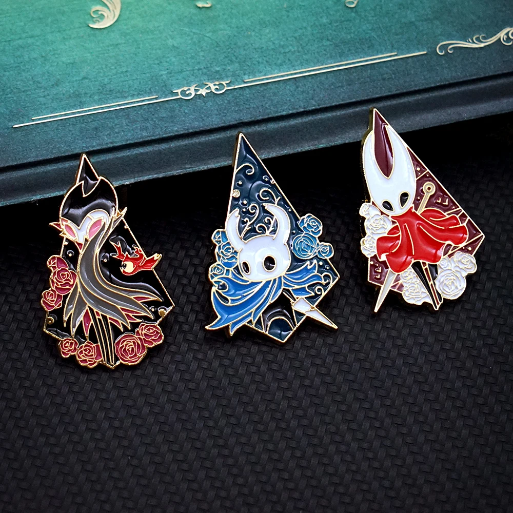 6 Pcs Hollow Knights Figure Badge Distintivo