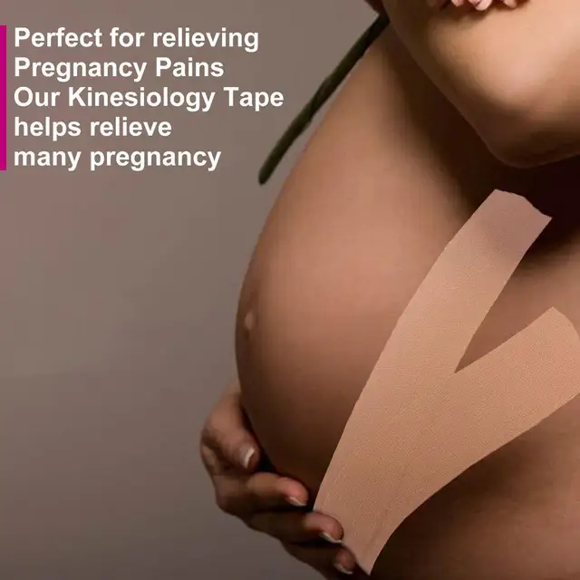 Pregnancy Belly Tape Support Reduce Discomfort Skin Friendly Kinesiology  Tape for Pregnant - AliExpress