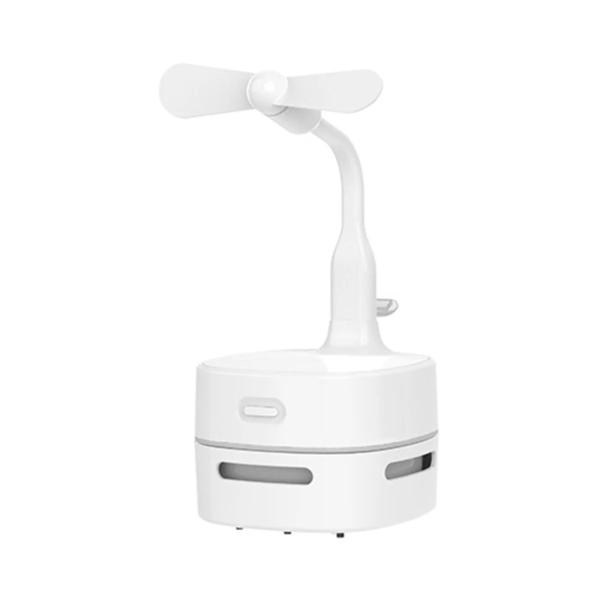 

Multifunctional Vacuum Cleaner Home Portable Mini Fan Student Three-In-One Desk Lamp Desktop Vacuum Cleaner(White)