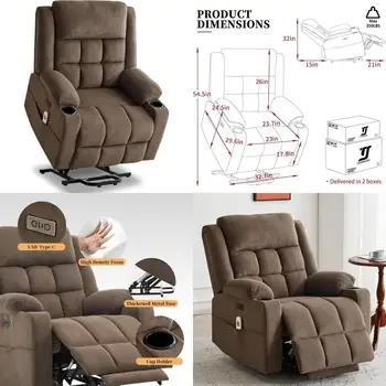 Power Lift Recliner with Massage 1