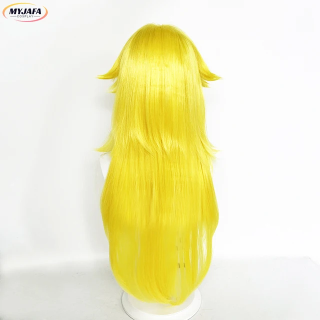 Transform into Princess Peach with this high-quality cosplay wig