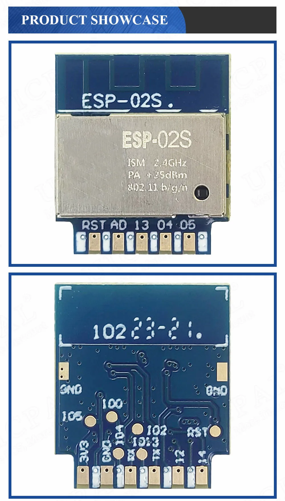 ESP-02S Serieller drahtloser 2,4-G-WLAN-Modul-Transceiver für Smart Home Industrial IoT 1 Mbit-kompatibel ESP8266 ESP 02S – Detail 9