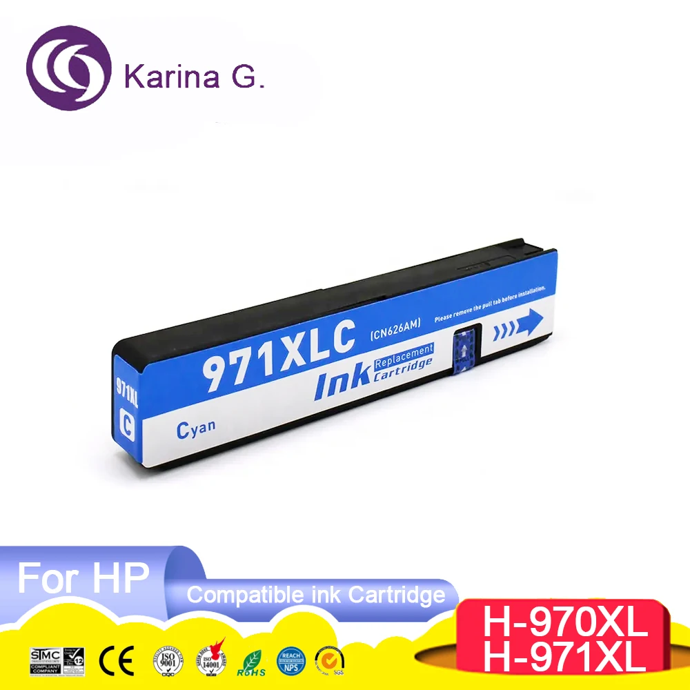 970 970XL 971 971XL Premium Color Compatible Inkjet Ink Cartridge For 970 for  O