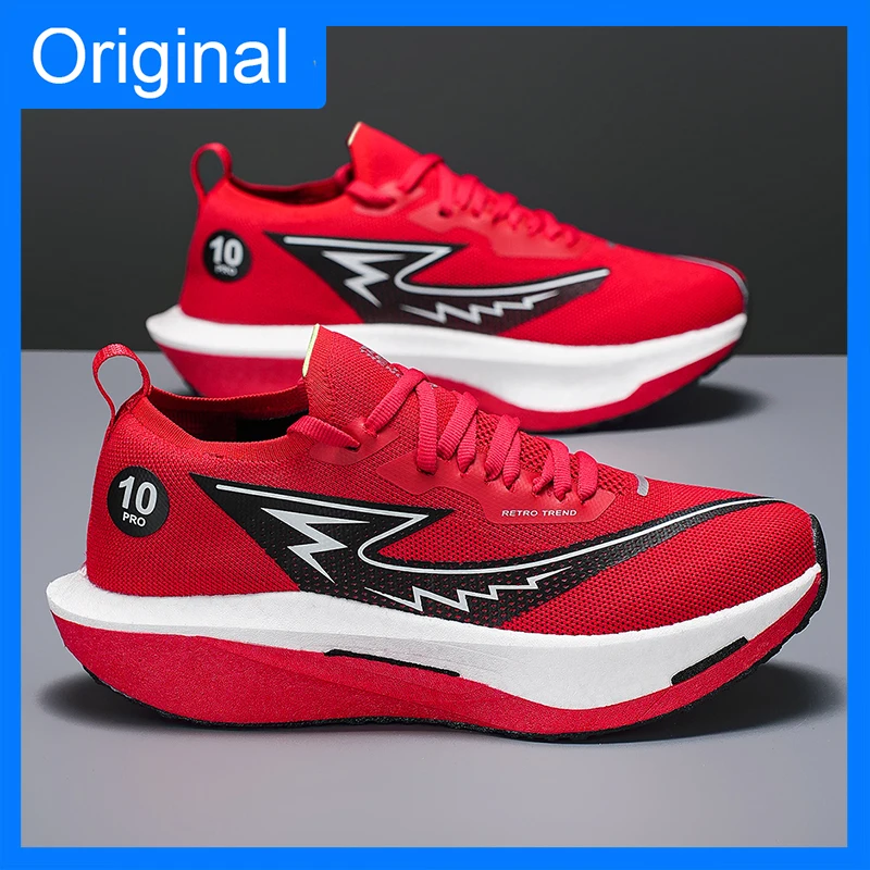 Men Sneakers Marathon Comfort Training Professional Running Shoes Anti Slip...