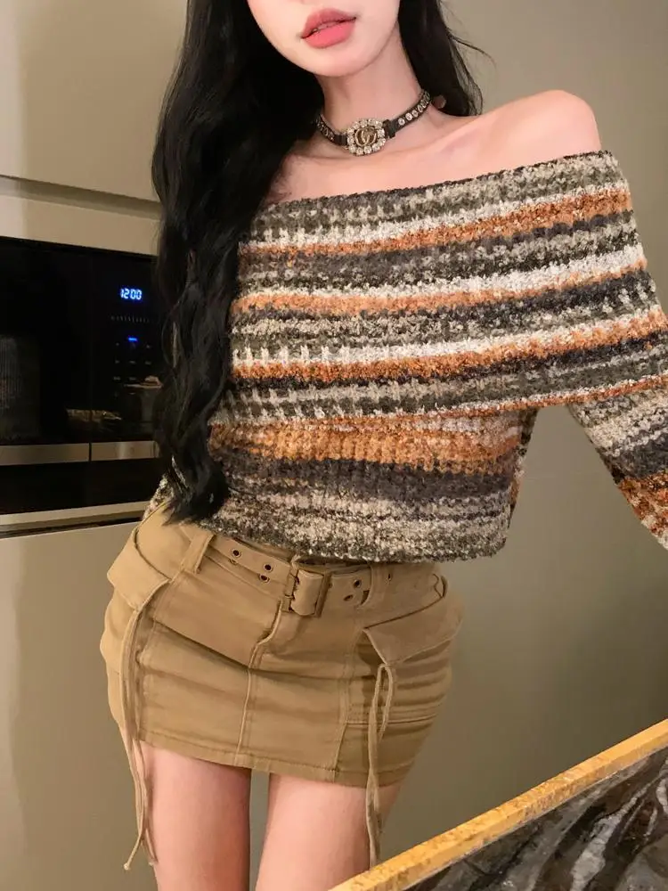 Y2K vintage striped top