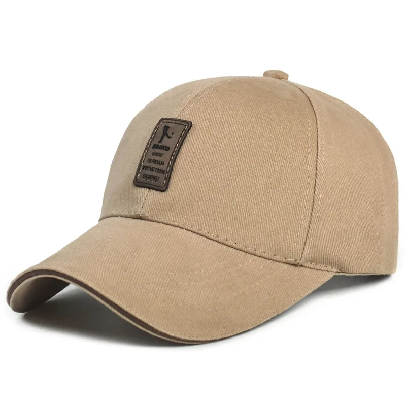 Badge Embroidery Baseball Cap Cotton Adjustable Dad Hat