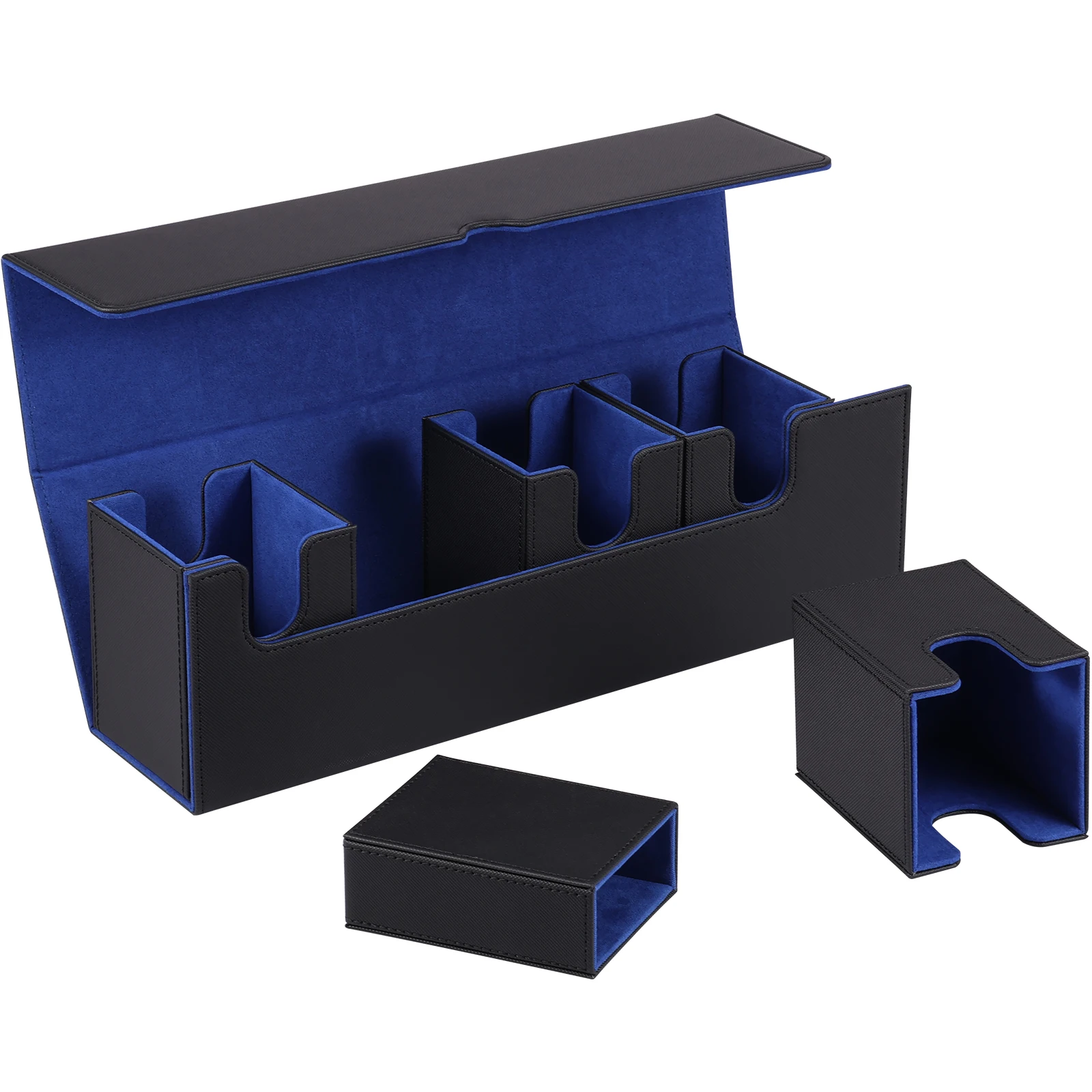 

Палубный ящик 5 в 1 из искусственной кожи с подставкой для игральных костей и 4 отделениями для карт