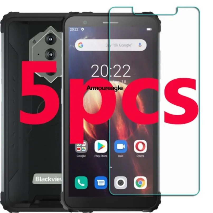 

5pcs for blackview bv6600 5.7" screen protective tempered glass on blackviewbv6600 bv 6600 protector cover film guard
