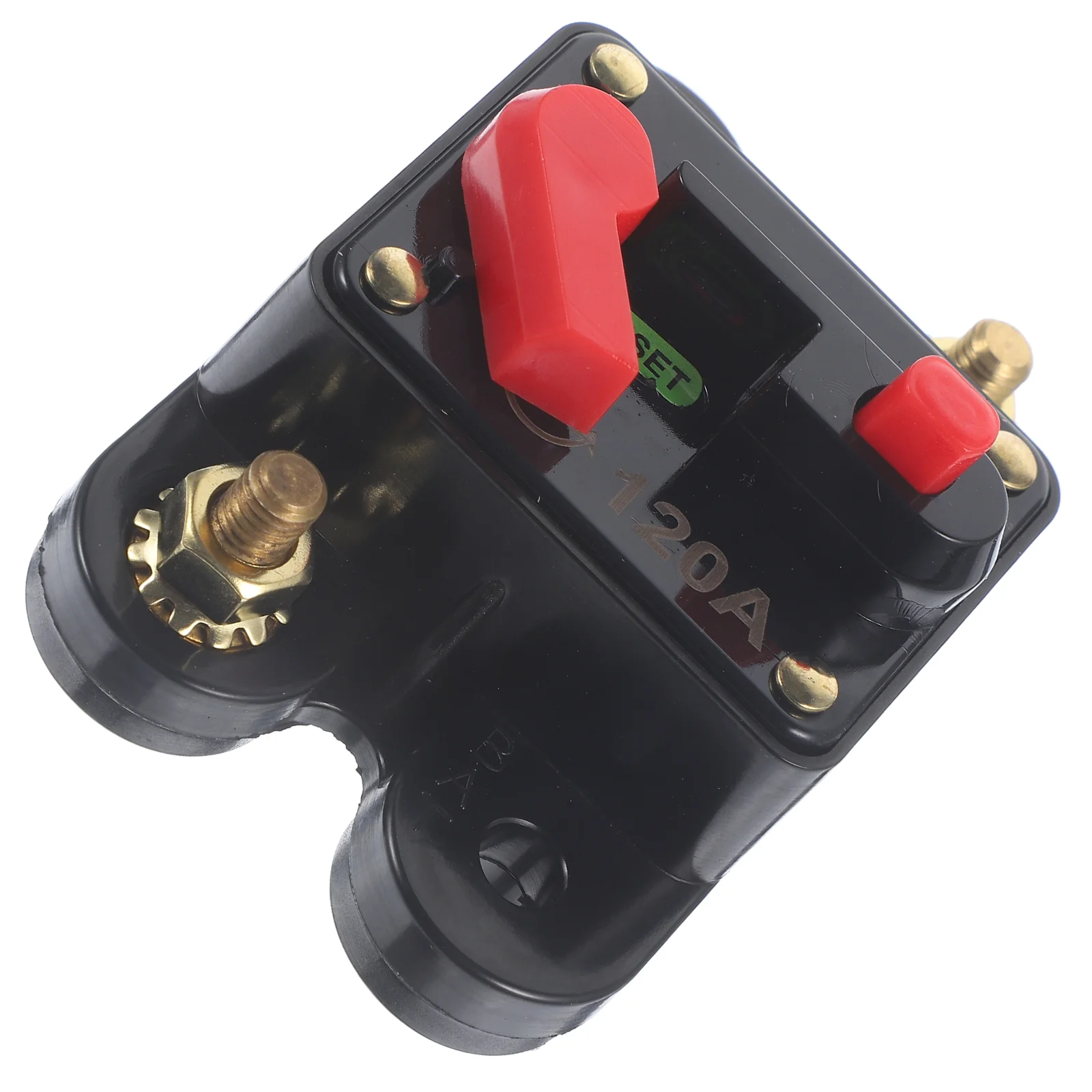 

2pcs 120 Amp Circuit Breaker Trolling Motor Auto Car Marine Boat Bike Stereo Audio Terminal Inline Fuse Inverter with Manual