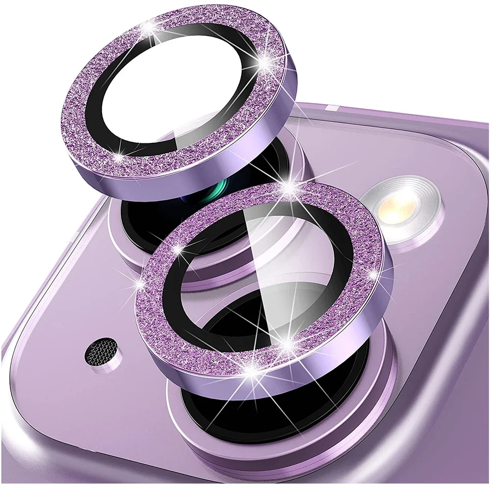 Glitter Diamond Tempered Glass Camera Lens Protector Screen Film