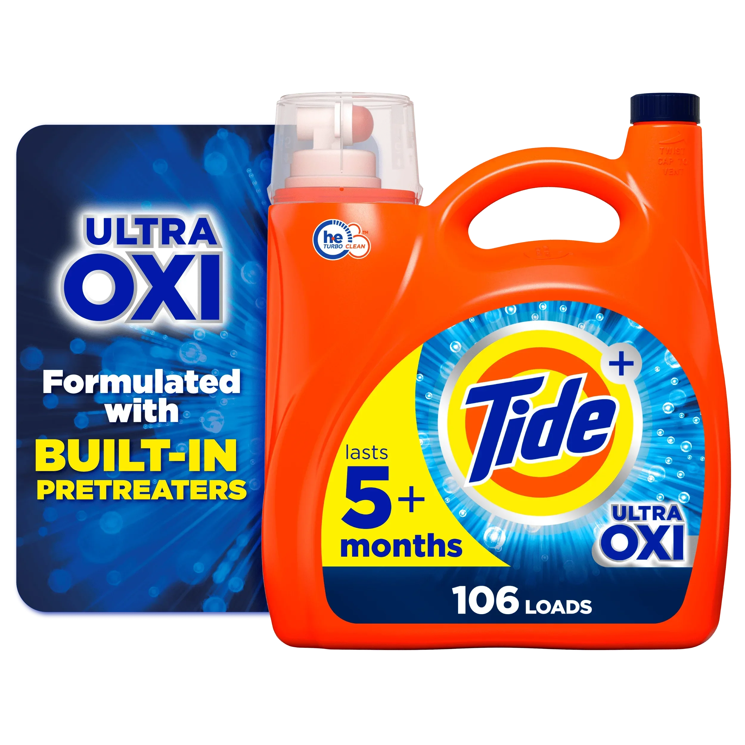 Ultra Oxi Liquid Laundry Detergent 106 Loads 149 Fl Oz HE Compatible Suitable for All Kinds of Washing Machines Smell Fresh