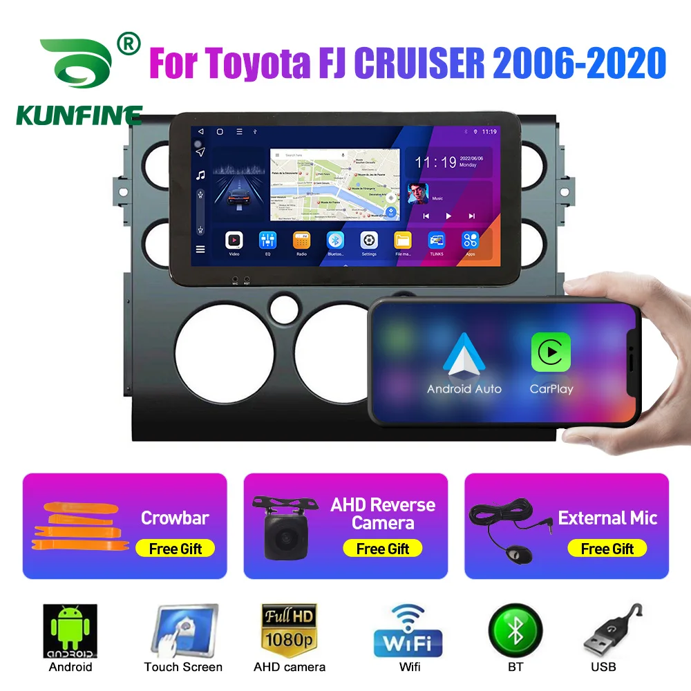 

10.33 Inch Car Radio For Toyota FJ CRUISER 06-20 2Din Android Octa Core Car Stereo DVD GPS Navigation Player QLED Screen Carplay