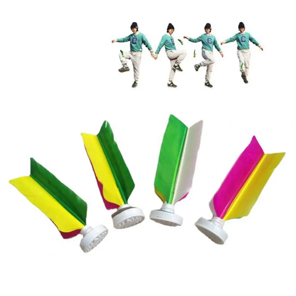 Kick Shuttlecock Portable Professional Entertainment Feather Flat Head Sports Chinese Jianzi Foot Sports Playing Toys