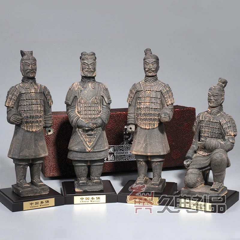 Cina Xi'An Terra-Cotta Guerrieri E Cavalli Figurine Decorazione Artigianato Ornamenti Stranieri Regalo Tour Souvenir Artigianato In Argilla