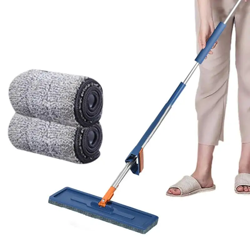 

Squeeze Mop Magic Flat Hands Free Mountable Washing Lazy Mops For House Floor Cleaning Household Cleaning Tools 2 Replaced Pads