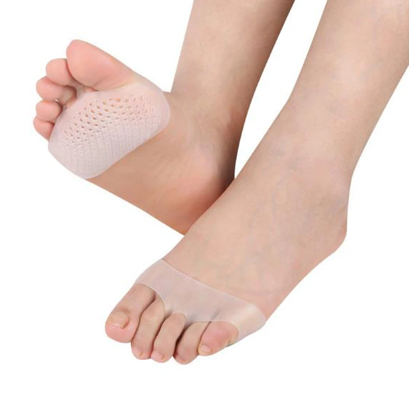 Silikon-Mittelfußpolster Zehentrenner Schmerzlinderung Fußpolster Orthopädische Einlagen Fußmassage-Einlegesohlen Elastische Vorfuß-Polsterung Fußpflege T – Detail 12