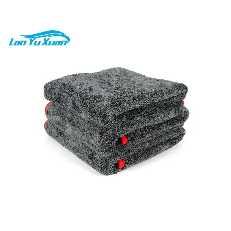 

1100 Gsm 70*90 Cm Double side Car Cleaning Microfiber Drying Towel For Car Care