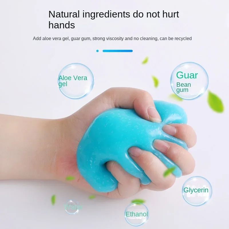 Car Cleaning Gel Slime for Cleaning Machine Auto Vent Magic Dust Remover Glue Computer Keyboard Dirt Cleaner Wash Interior cleaning gel,car cleaning gel,car detailing cleaner,car cleaning tool