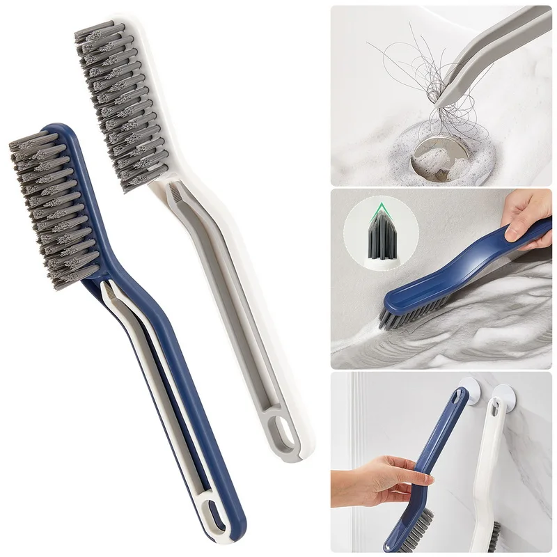 Brosse de nettoyage multifonction pour salle de bain, 1 pièce, brosse douce  pour le nettoyage des fenêtres, du sol, des murs d'évier de baignoire, des  carreaux, des poils durs - AliExpress