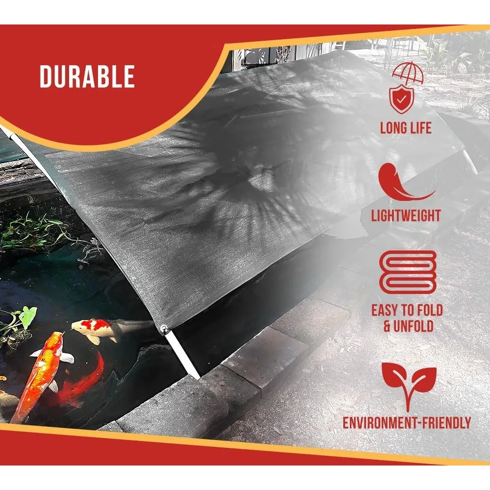 10'x22' Black 70% Shade Mesh Tarp for Outdoor w/Grommets - 6 Oz Extra Durable Heavy Duty Mesh Tarps for Dump Truck, Rolloff Tru