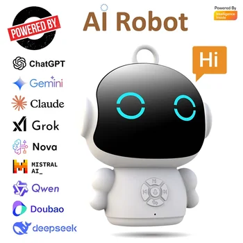 Robot AI Intelligente WiFi per l'Educazione Precoce dei Bambini con Riconoscimento Vocale e Interazione Sonora, Macchina Educativa Interattiva