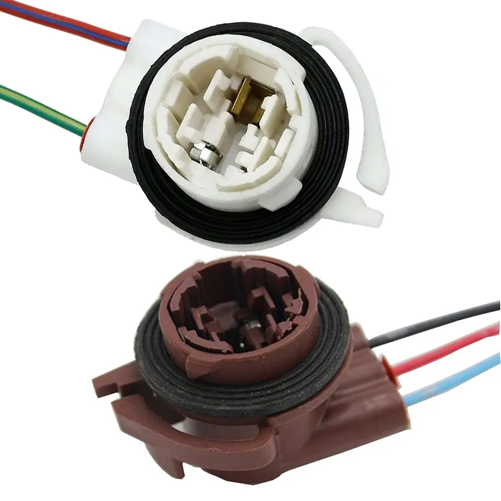 

1Pc 3156 3157 3357 4157 LED Bulb Brake Turn Signal Light Lamp Socket Adapter Harness Wires Plug Connector For Wrangler (USA car)