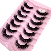 HBZGTLAD 7 paires de cils 3D cils de vison épais et moelleux Extension de cils doux faux cils naturels maquillage cils de vison 2