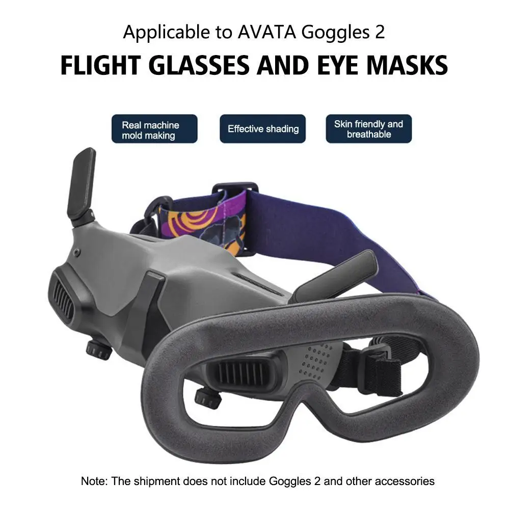 Adatto Per Dji Avata Flight Goggles Mask Pad Goggles 2 Eye Mask Protection Pad Spugna Eye Mask Accessori