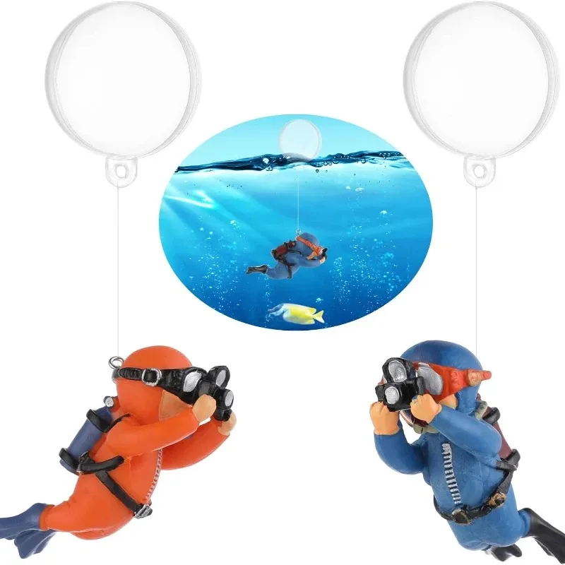 Cute Mini Aquarium Decoration Accessories Diver Figures Fish Tank Ornaments 1pc/3pcs