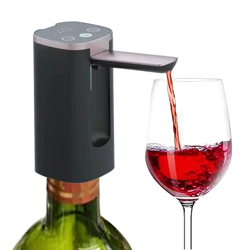 Electric Wine Aerator Dispenser Foldable Wine Pump Professional Whiskey Liquor Pump Adjustable Quick Wine Pourer Wines Extractor
