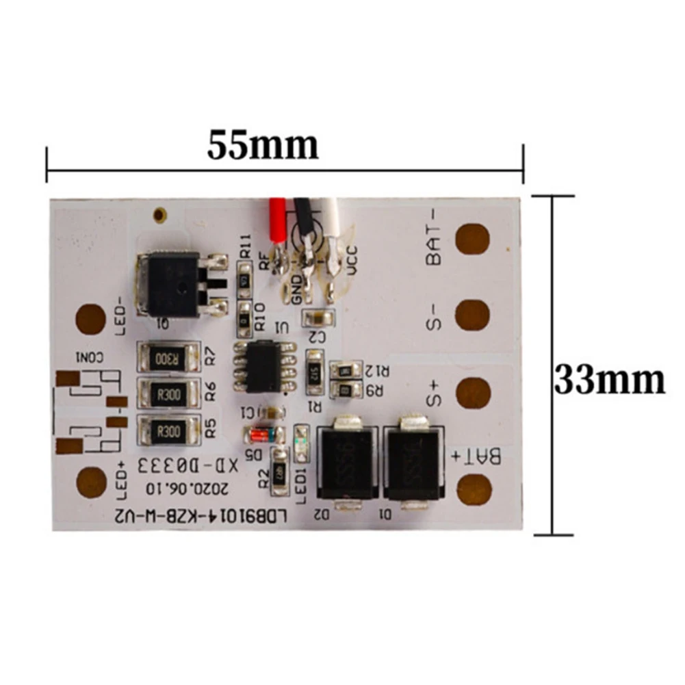 3.2V 3.7V Solar Ceiling Light Circuit Board Controller with Remote Drive Board Small Street Lamp Driver for Outdoor