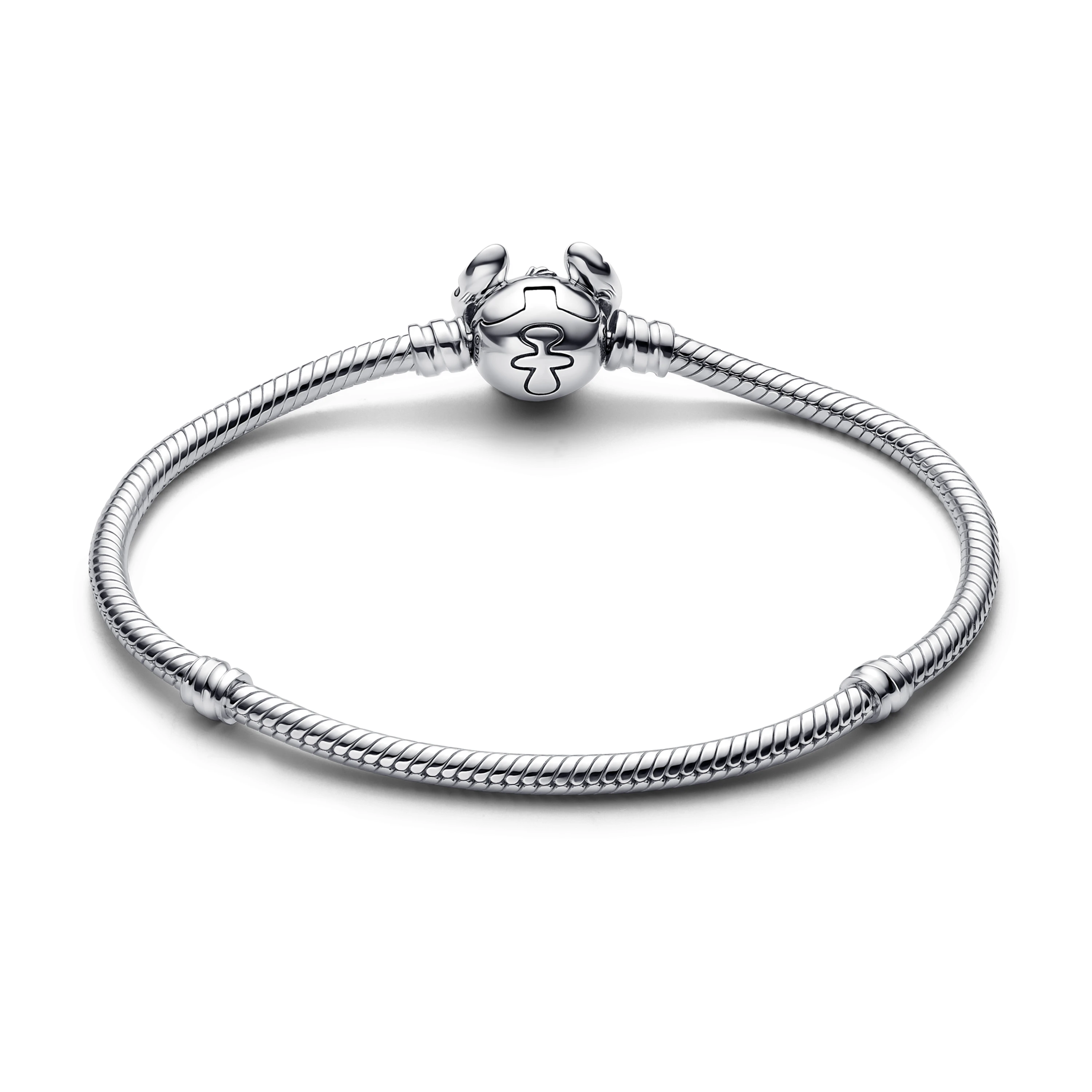 Miniso Disney Fashion 925 Sterling Silver Creative Mickey Minnie Shell Bracelet For Women Fine Charms Original DIY Jewellery