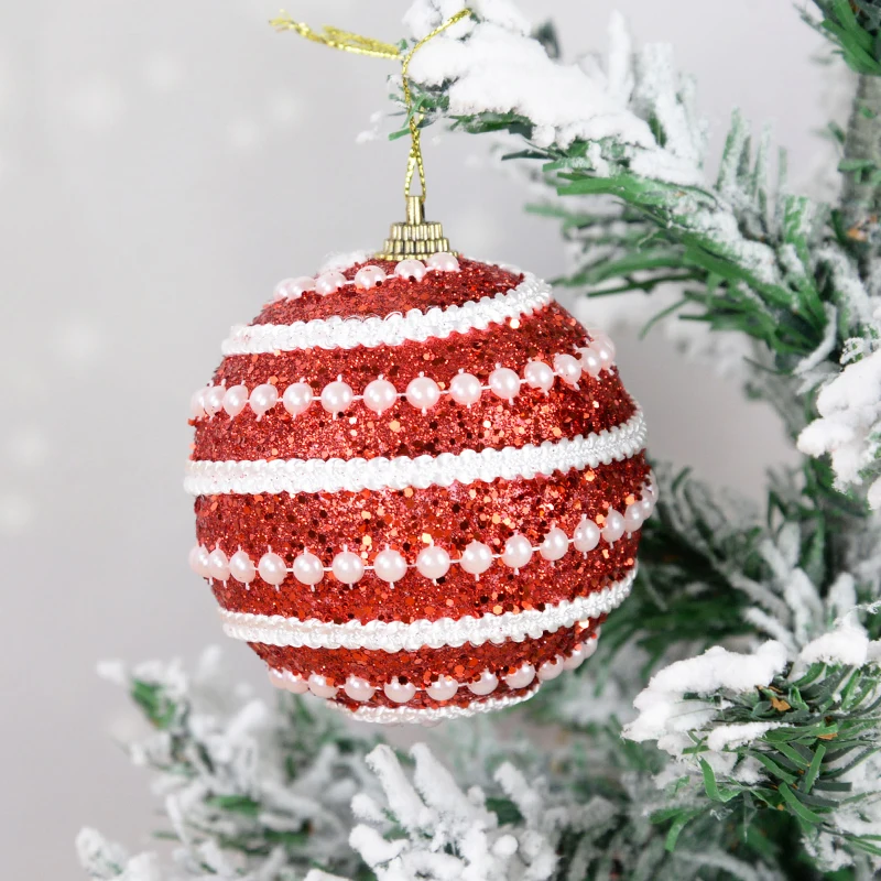 thumbnail image 1 of Bolas de espuma doradas de 8 cm para Navidad, adornos para colgar en el árbol de Navidad, irrompibles, para Navidad Noel, 1 of 5