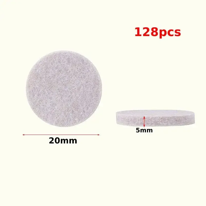 Round Furniture Felt Pads - Anti-Scratch Floor Protectors for Chairs, Tables, and Couches