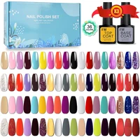 Nail Gel Polish Set Manicure Set Nail Art Decoration 36 Colors/set UV LED Nail Art Kit Varnish Gel Kit Permanent Base Top Coat 1