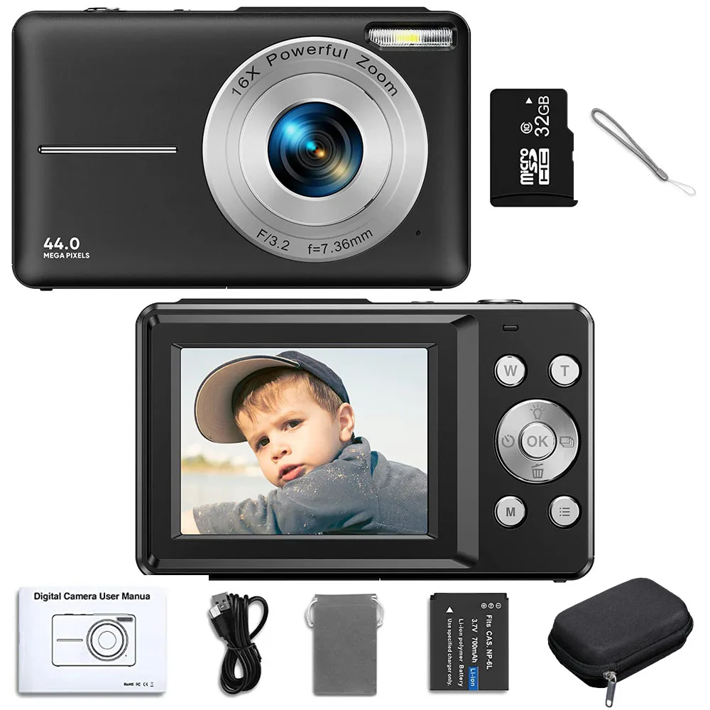 Digital Camera Rechargeable Digital Cameras With 16x Zoom Compact