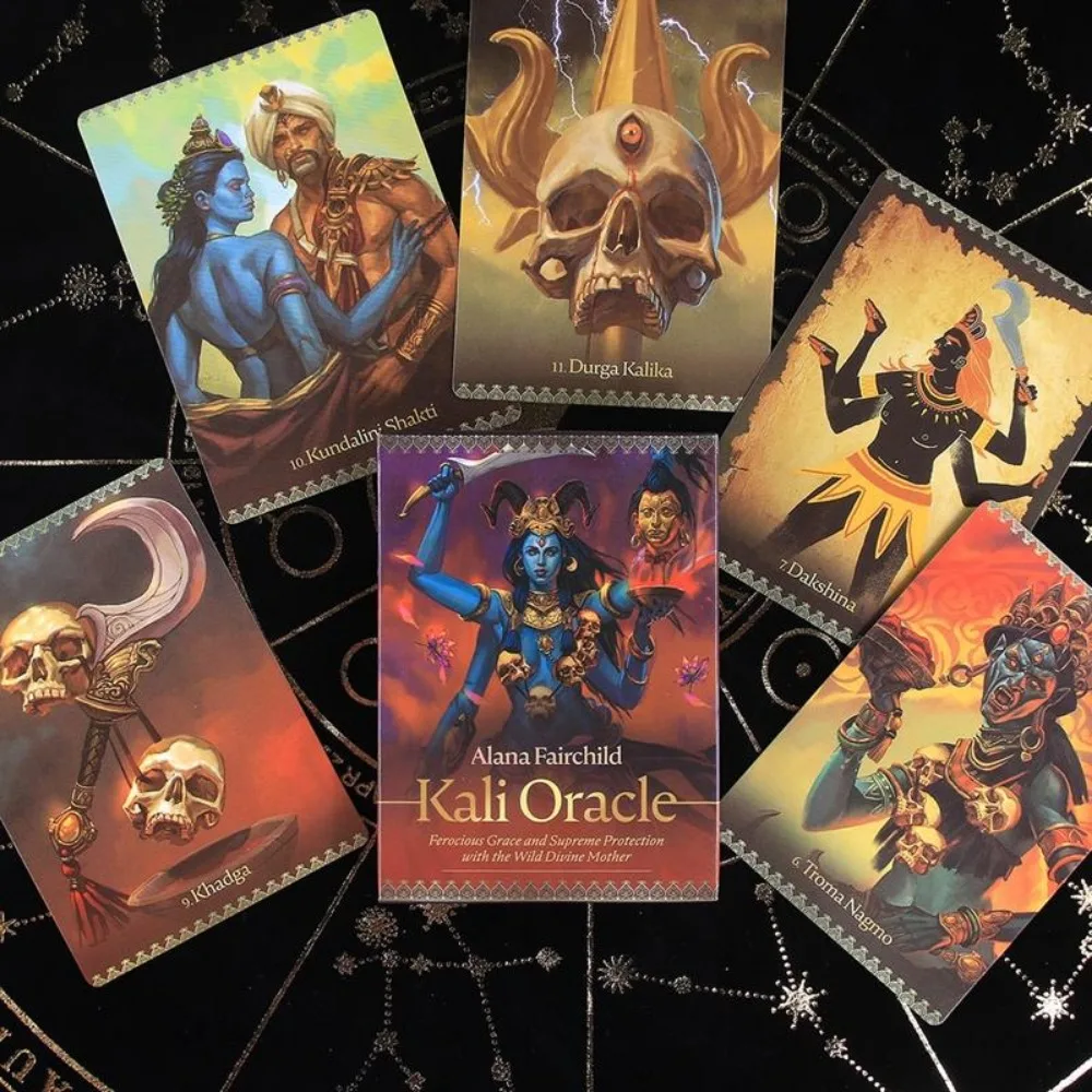 

Kali Oracle Ferocious Grace and Supreme Protection with The Wild Divine Mother Cards Tarot Divination Card