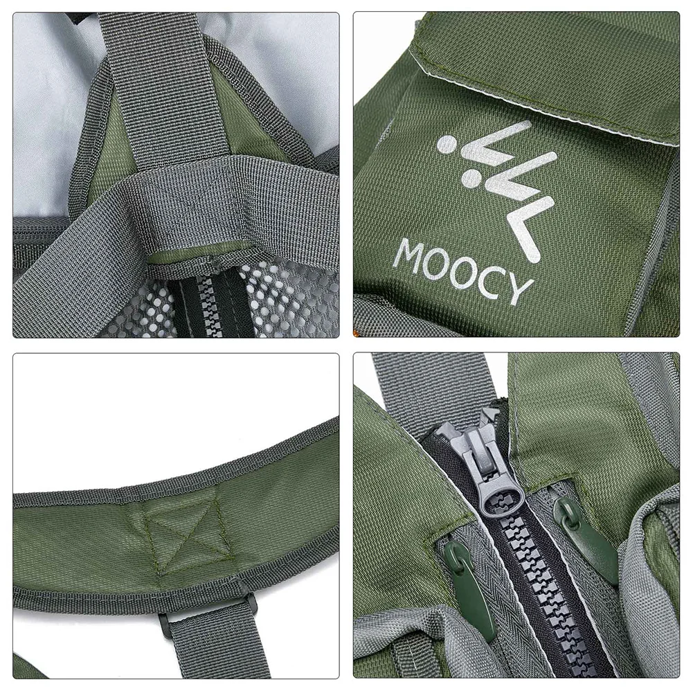 편안한 낚시 재킷 멀티 포켓 다목적 낚시 코트 통기성 옥스포드 천 낚시 조끼 러닝 여행 하이킹