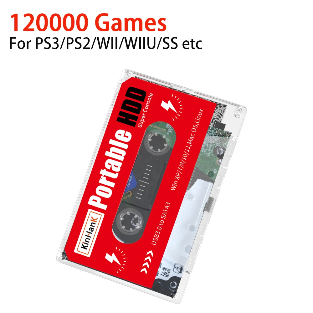 Kinhank-super Console x Batocera 33 Disco Rígido Videogames Retro para Mame Arcade dc Jogo ss Hdd 110000 Mais 500g 2t