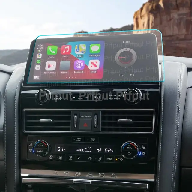 Tempered Glass Screen Protector For Nissan Patrol platinum 2022 2023 12.3 inch Car infotainment GPS Navigation Display Protect 2
