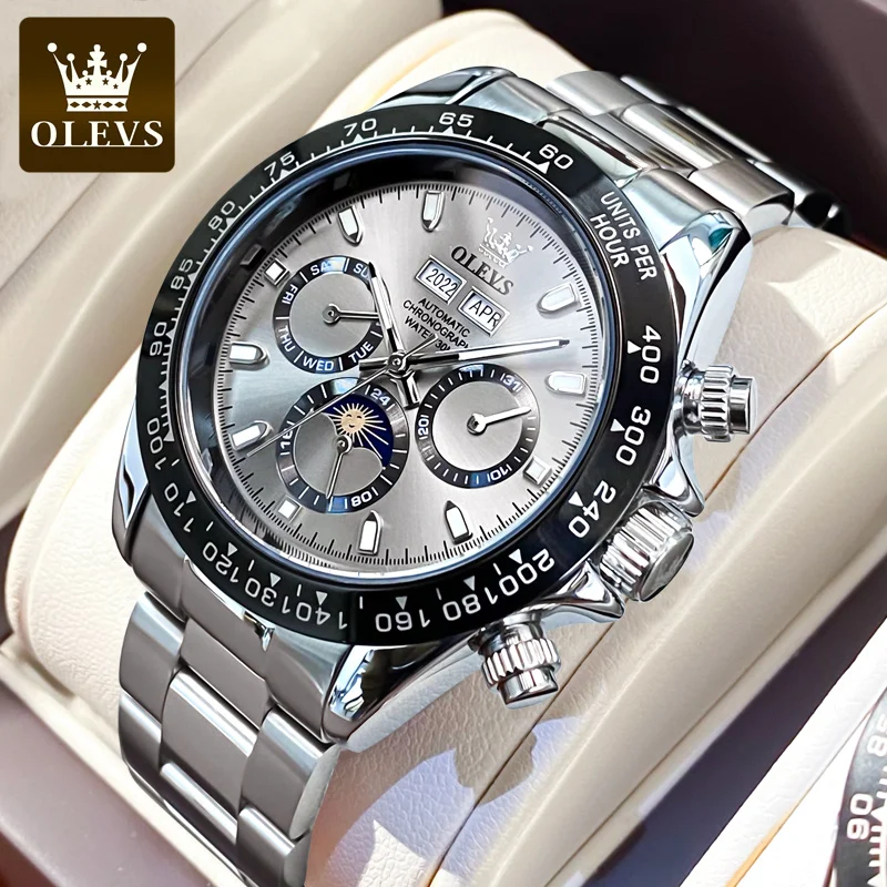 OLEVS 9955 Orologio Automatico di Lusso Minimalista Meccanico per Uomo Alibaba.c