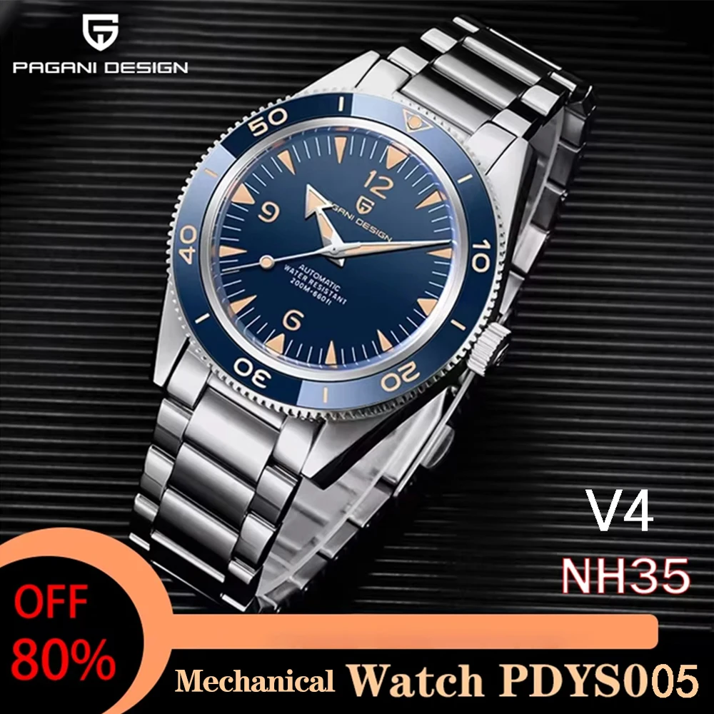 パガーニデザイン 2025 新型 PDYS005 メンズ自動巻き機械式腕時計 V4